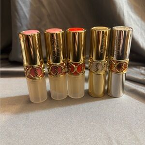 Yves Saint Laurent Rouge Volupté Lipstick Bundle Set 5 Lip color Variety Pack